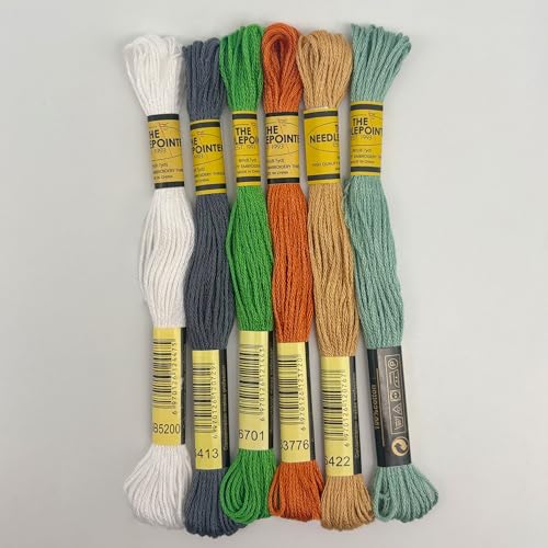 Image of Howie's Needlepoint Needlepoint Kits, 18CT Printed Embroidery Pattern Starter Kits, Stamped Patterns Canvas Kits(Vintage Ball,4x2.5inch)