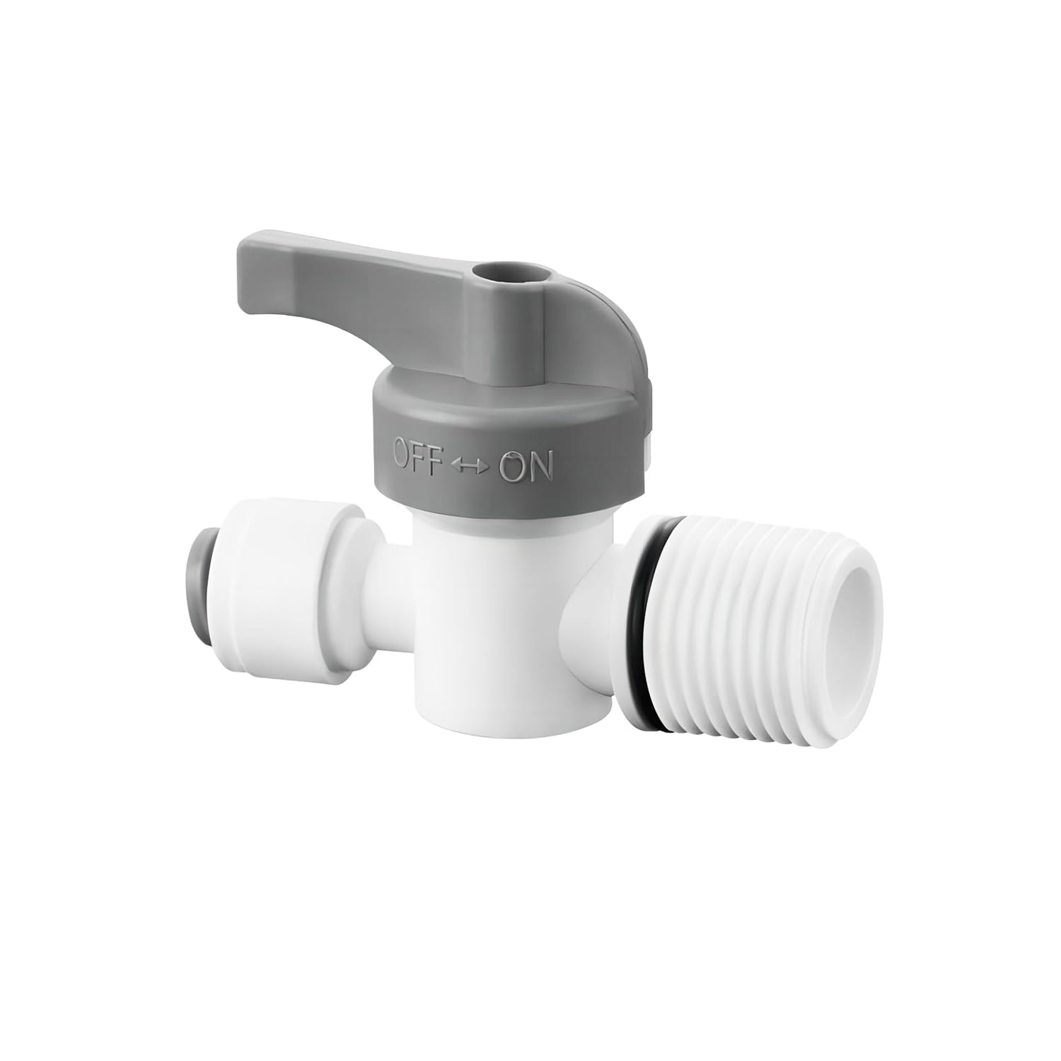 Qrity Conectores de Manguera Rectos de Agua RO, Conector Rápido Filtro Agua Adaptador, 1/2" Rosca Macho/Hembra Conector-1/4" Acoplamientos rápidos para filtros, para RO Inverso Ósmosis Sistema — view 18