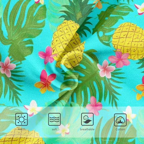 Joisal Cotton Girls Underwear Toddler Tropical Pineapples Green Leaves Girl Panties Cute Pattern Underpants Briefs 2t3