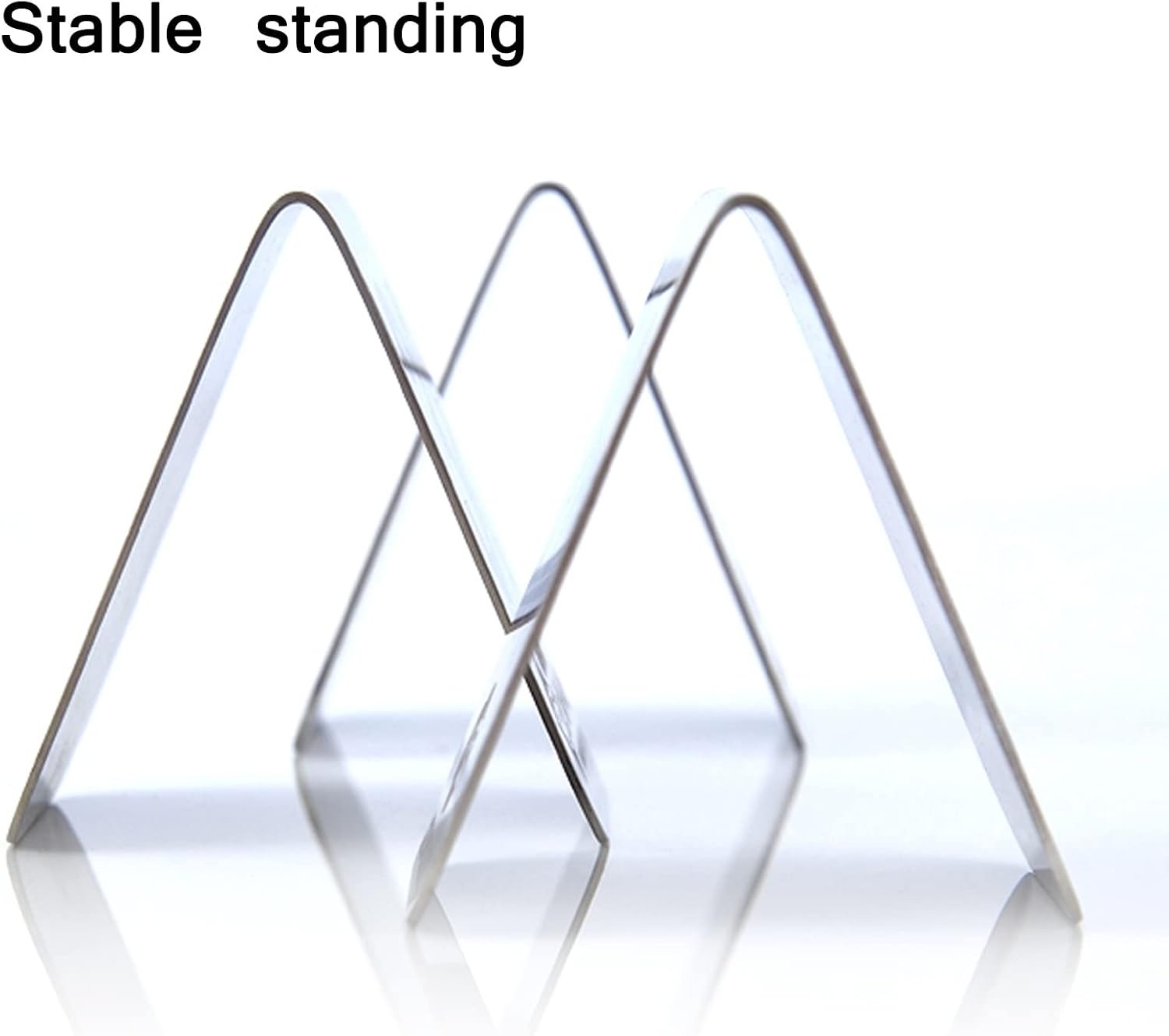 Metal Table Number Tags - Stainless Steel Tent Style, Double-Sided Numbers 1 to 20 for Banquets, Cafés, and Restaurants