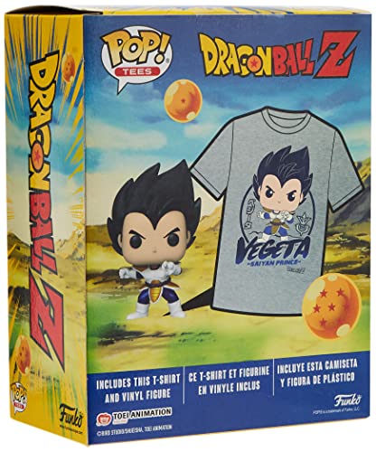 Set Figura Pop & Tee Dragon Ball Z Vegeta Talla - vue 6