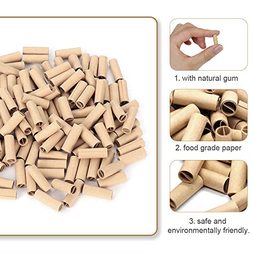 Golrisen 120 stuks pre-roll tips voorgerolde filtertips rolling papier handrol sigarettenpapier natuurlijk onherfined… - Image 4