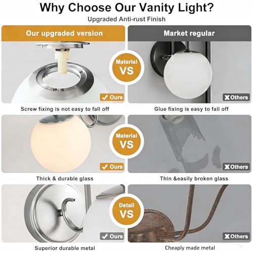 Image of Vintage Brushed Nickel Bathroom Wall Sconces, Include G9 bull, 2-Pack