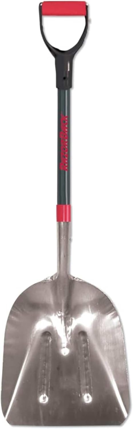Razor-Back Aluminum Scoop with 29" Fiberglass Handle