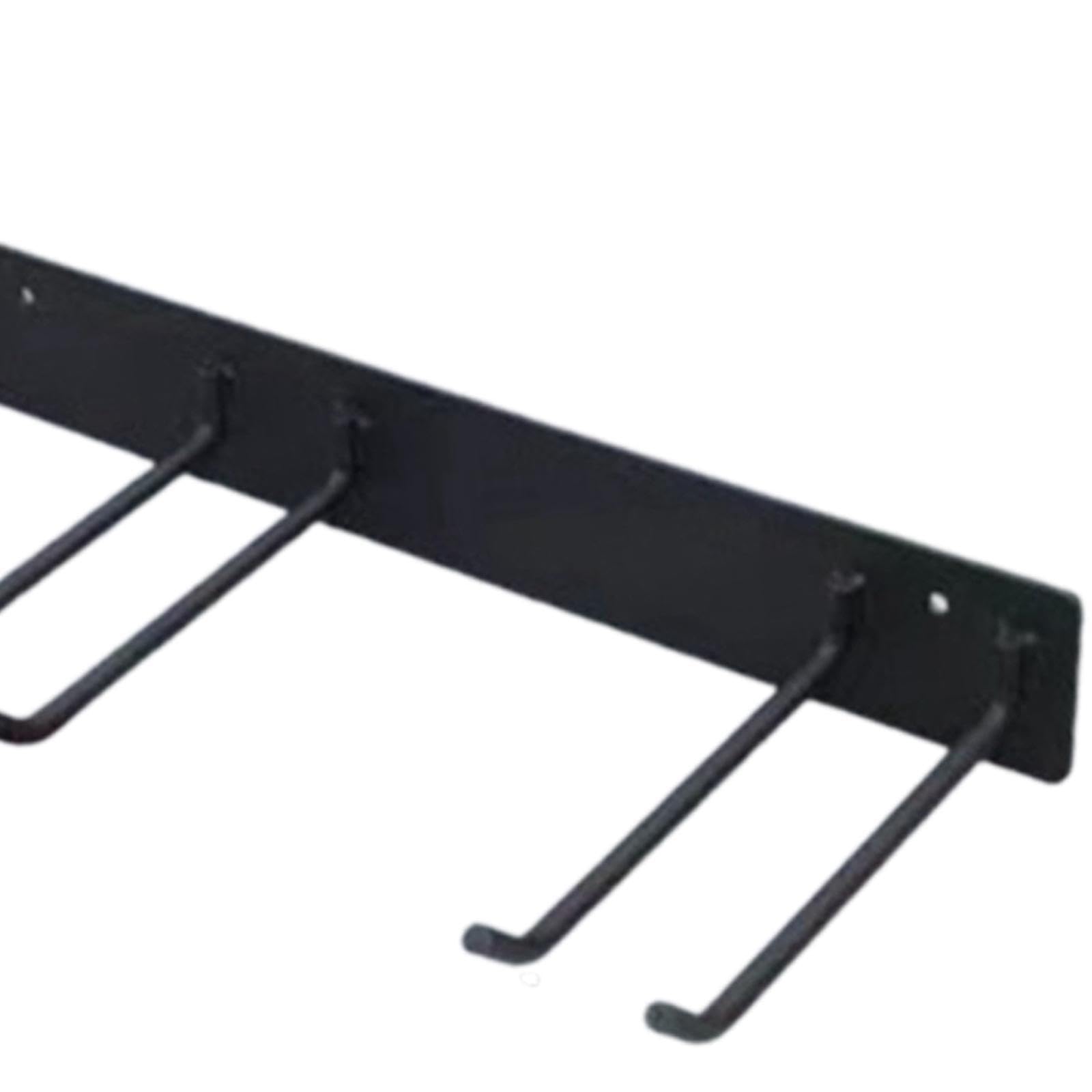 Organizador de herramientas para jardín y garaje, de montaje en pared, color negro, resistente, para en exteriores. Se puede usar en varios lugares, Negro, 93x8x25cm