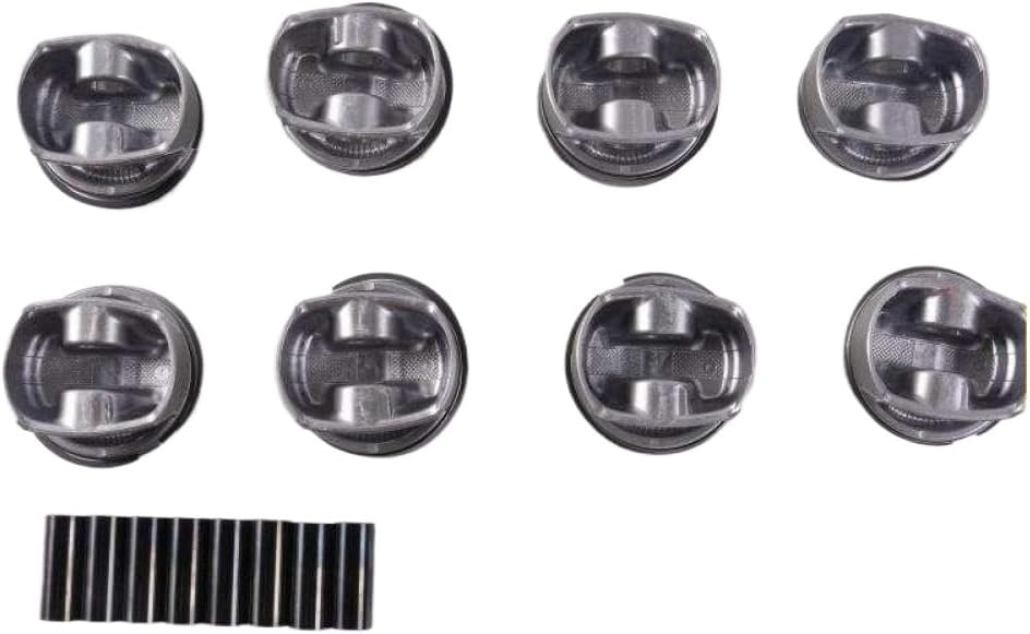 8-Piece Car Piston and Ring Kit Compatible with 4.8L V8 4806cc Engines for Select S and GTS Models (2007–2019) – Includes Parts 94810304824, 94810304724, 94810305722