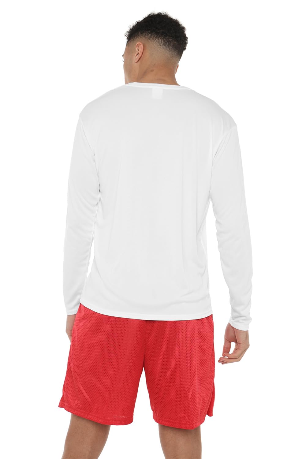 Campus Lab Valparaiso University Adult Men's Sport Long Sleeve Left Chest Logo, White, Small