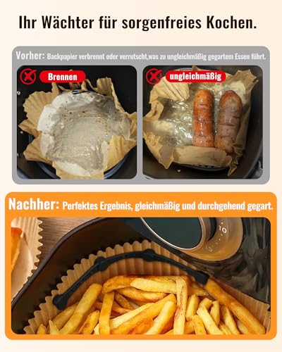 Magnete für Airfryer Backpapier, 4 Stück Silikon Magnete Airfryer Zubehör Verhindern Backpapier von Abdeckung Lebensmitteln, Heißluftfritteuse Zubehör für Ninja,Philips,Cosori
