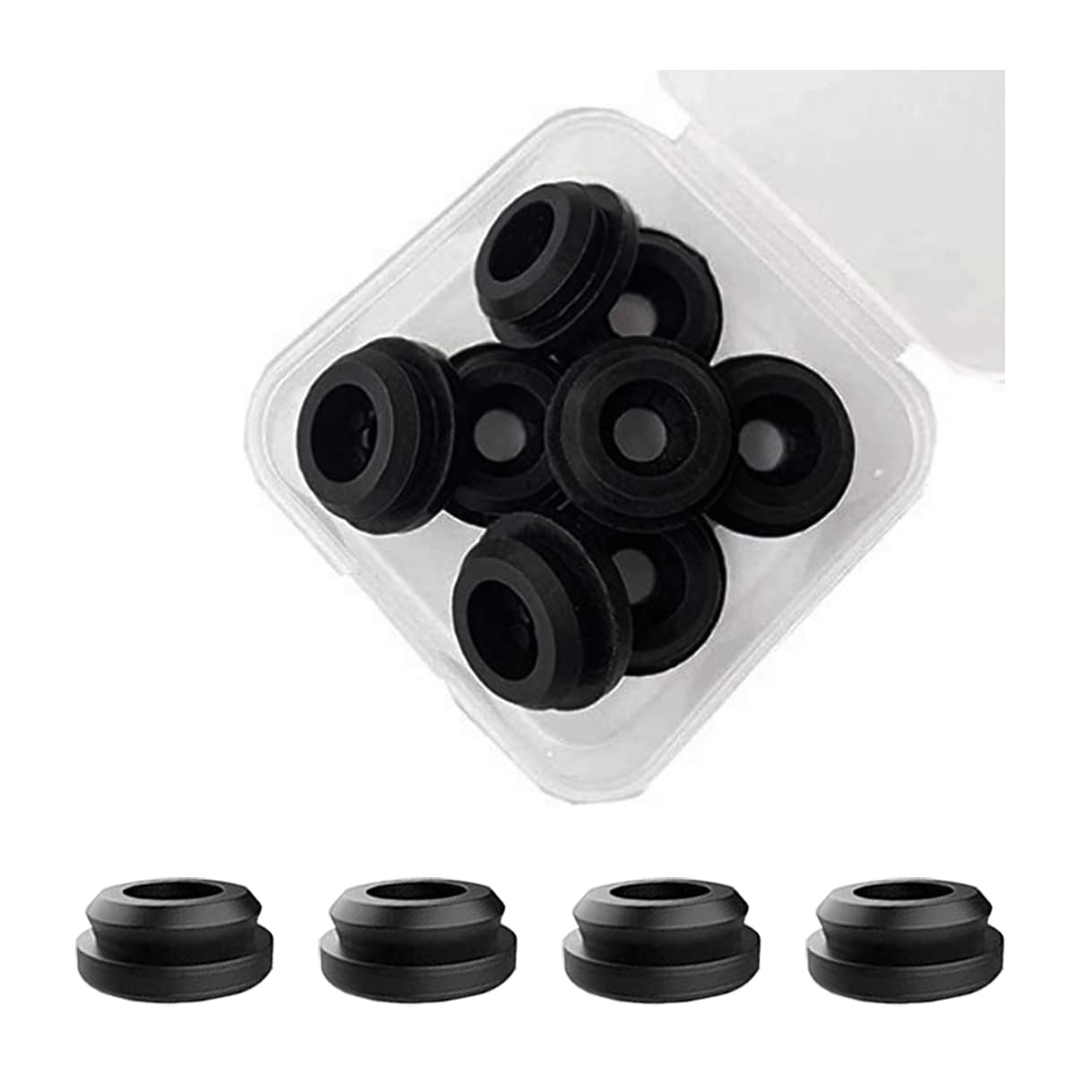 BELOMI RV Stove Top Grommets, 8pcs RV Stove Grommet Kit for Magic Chef, Furnace Grommet Protective Rubber Grommet Assortment Kit, Round Rubber Grommet Protect Your Suburban Stove Top from Scratches