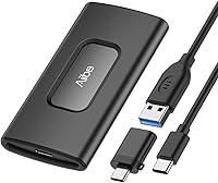 Vista 8 de Aiibe Unidad de estado sólido externa de 2 TB USB C SSD portátil USB 3.2 Gen 2, hasta 1050 MB/s, disco duro externo SSD externo de 2 TB para iPhone