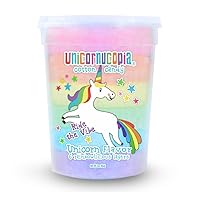 Vista 8 de Unicornucopia Algodón de azúcar – Paquete de 2 – 6 sabores de azúcar de algodón arcoíris – Unicornio fiesta de cumpleaños favores dulces para bolsas