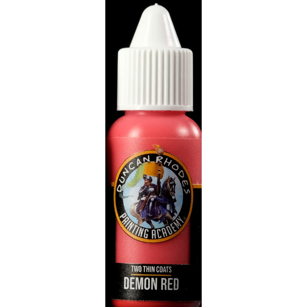 Two Thin Coats Demon Red 15ml Acrylic Paint 10003