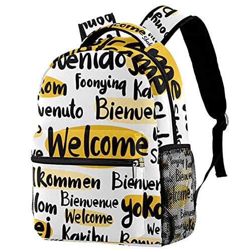 Sac à dos de voyage loisirs campus mixte avec compartiment bouteille pour fille et garçon