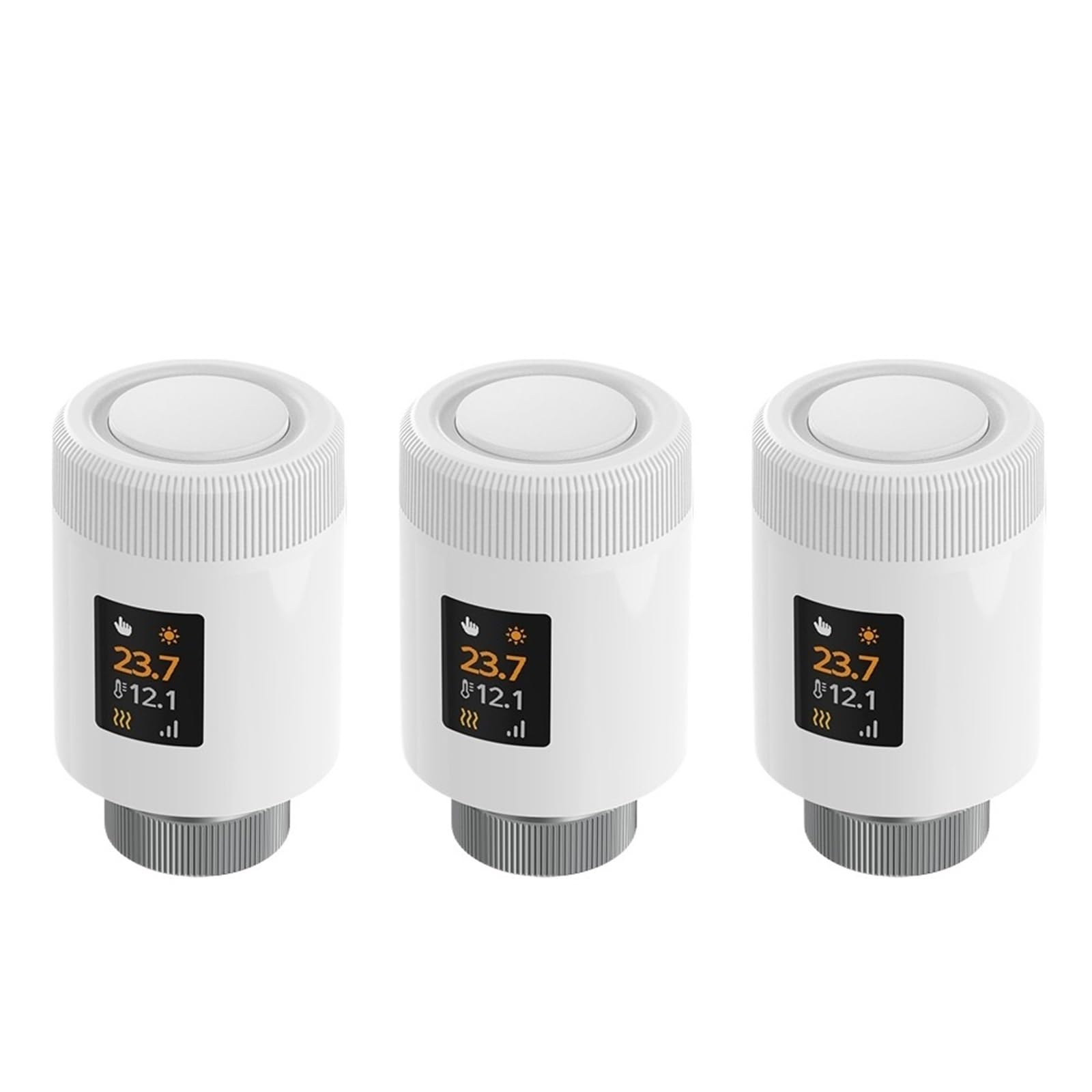Siłownik Termostatu Grzejnikowego 2 Baterie Zawór Termostatyczny TRV Kontroler Temperatury Smart Life Informacja O ZgodnośCi(3PCS-WiFi)