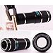 Horizon Cellphone Camera Lens 12X Zoom Removable Clip-on Telescope Manual Focus Camera Lens Telephoto Lens for iPhone 6S, 6, Galaxy S7, S6