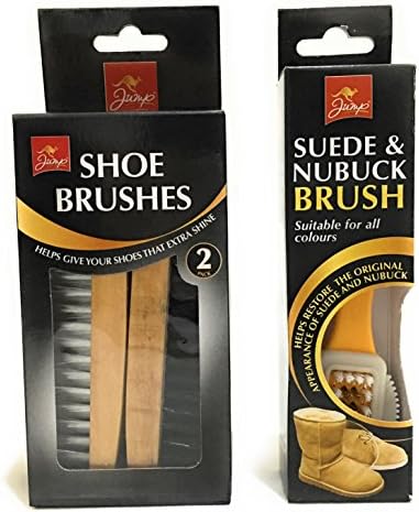 Pack Of 2 Wooden shoe Brush And Suede & Nubuck Brush For Restore To Original By Aliahs_best247