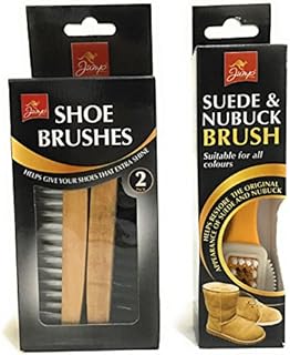 Pack Of 2 Wooden shoe Brush And Suede & Nubuck Brush For Restore To Original By Aliahs_best247