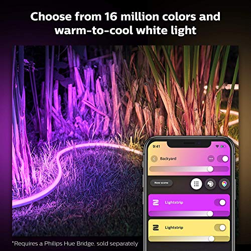 Philips Hue White and Colour Ambience Outdoor Lightstrip 2M, Smart LED Lights, Requires a Hue Bridge (Sold Separately), Smart Lighting works with Alexa, Google Assistant and Apple HomeKit - Image 6