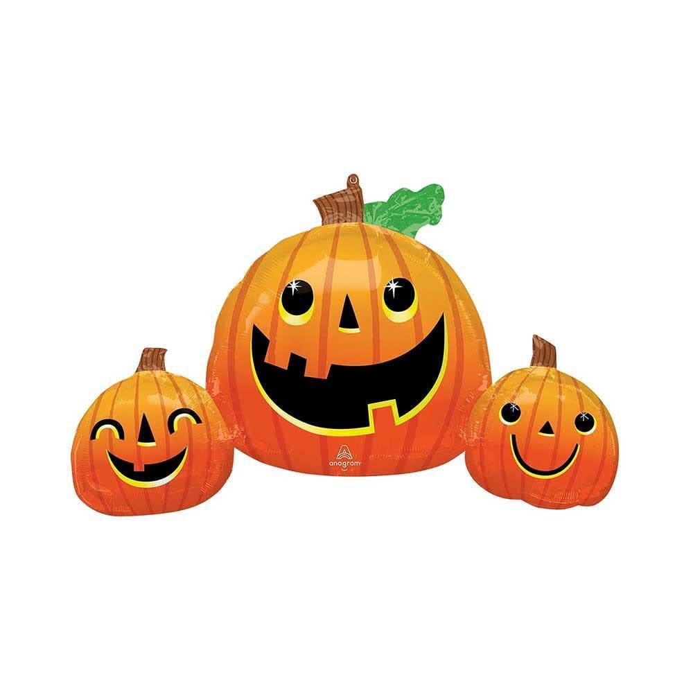 Smiley Pumpkin Trio - SuperShape