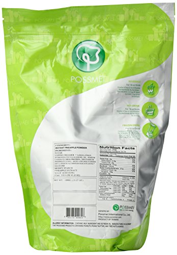 Possmei Bubble Tea Mix Instant Powder, Pineapple, 2.2 Pound - Thumbnail 4