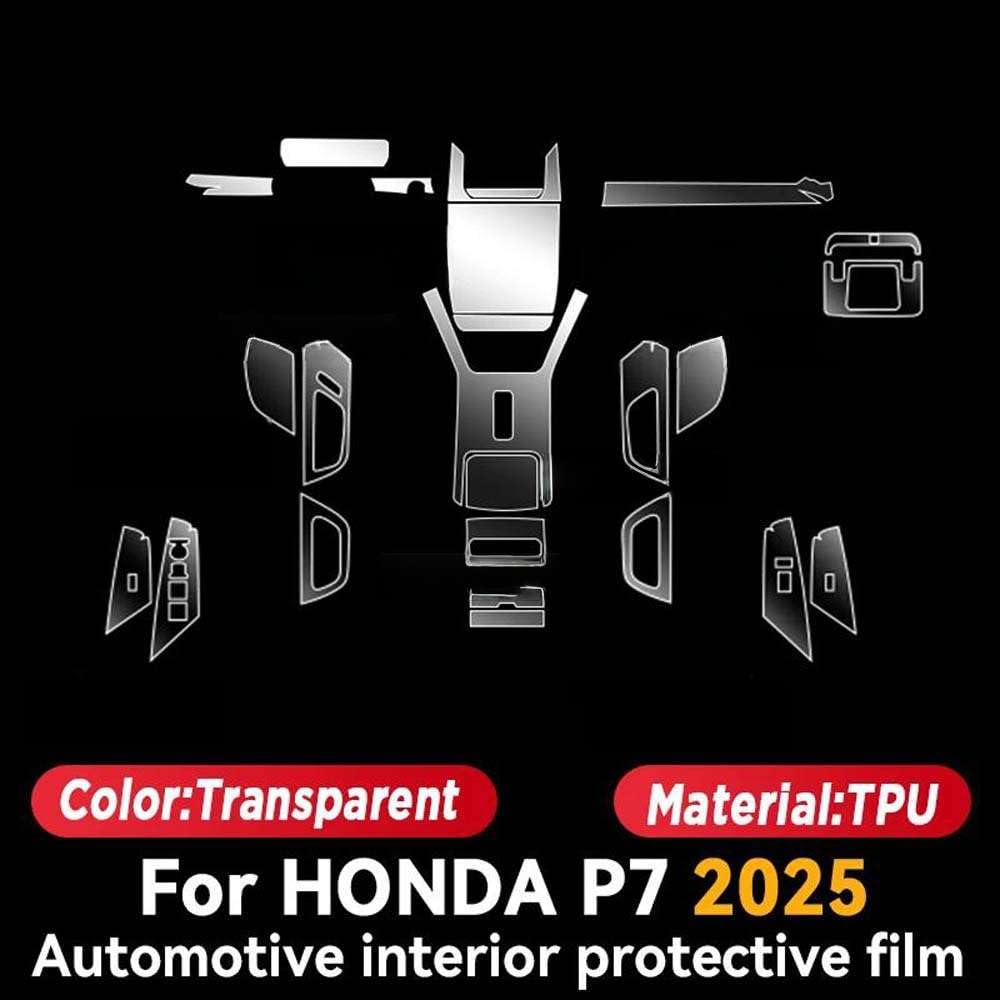 Pellicola Protettiva Trasparente per Pannelli Interni Auto, per Honda P7 2025, Accessori AntiGraffio