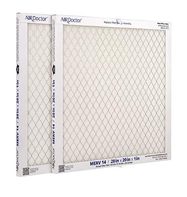 AirDoctor MERV 14 HVAC Pleated Filter Available in 6 Sizes. Captures 96% of Pollutants 1-3 Micron in Size. Captures Impurities From Air to Protect Your HVAC System and Purify Air in Your Home.
