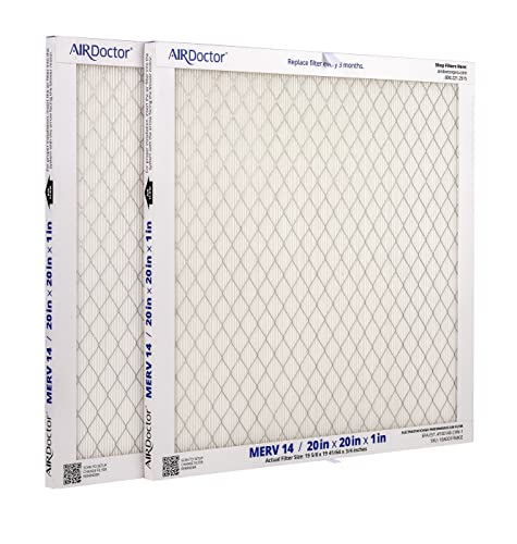 AirDoctor MERV 14 HVAC Pleated Filter Available in 6 Sizes. Captures 96% of Pollutants 1-3 Micron in Size. Captures Impurities From Air to Protect Your HVAC System and Purify Air in Your Home.