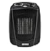 USHA Fan Heater 3628 PTC 1800 Watts with Adjustable Thermostat (Black)