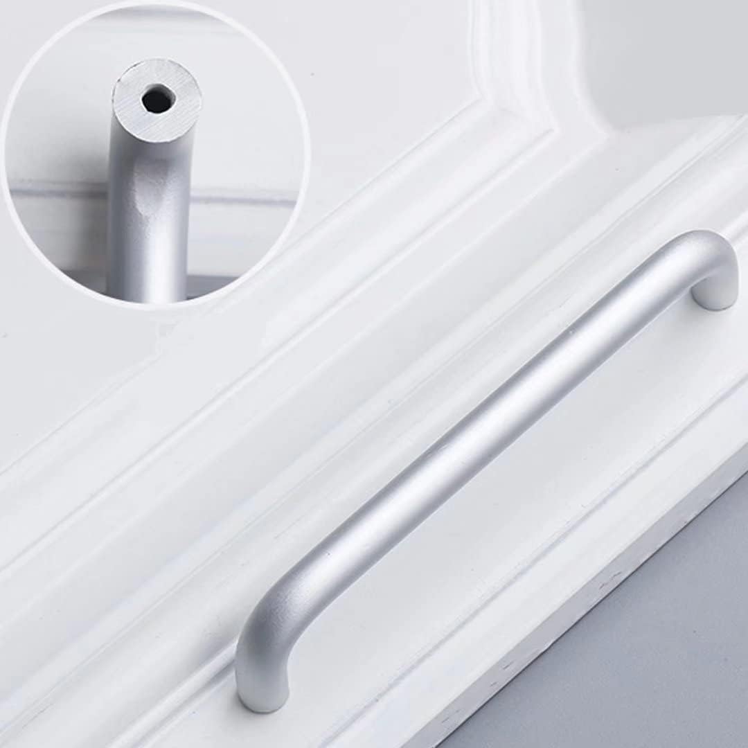 Vintage Ceramic Drawer Knobs,Cabinet Wardrobe Bow Pull Handles,6 Pack Solid Drawer Knob Bow Door Window Toolbox Handle Hardware, Wardrobe Cupboard Door Pulls Drawer Knobs Furniture Handle ((Matte Silv