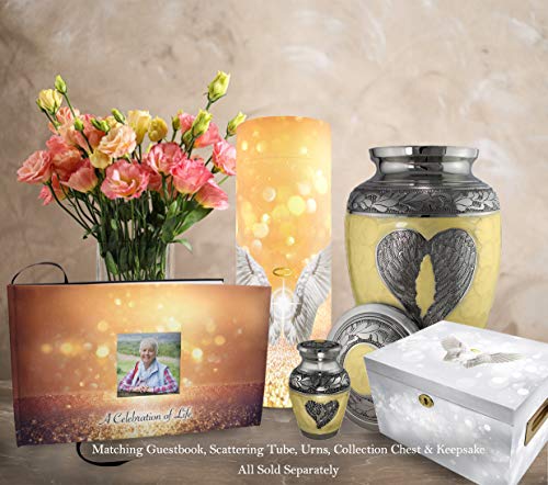 Image of Angel Celebration of Life Funeral Guest Book for Memorial Service
