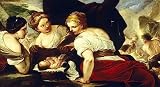 Cuadro en Lienzo Arte Impresiones en Lienzo Famoso Cesta de apertura de las hijas de Cecrops que sostiene al bebé Erichthonius por un artista famoso para la Decoración del Hogar de la Oficina 60x90cm