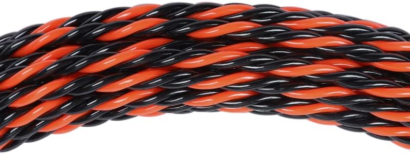 Fish Tape 5-50M Dia.6mm Nylon Electric Cable Push Pullers Tape Wire Cable Puller Fiberglass Electric Cable Wire Puller Electrical Tool(25M)