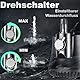 Aquarium Pumpe 15W 800L/H Tauchpumpe Ultra-Leise Mini Teichpumpe Springbrunnenpumpe mit Einstellbarem Schalter und 1.5m Kabel, 2 Düsen wasserpumpe für Teich, Aquarien, Hydrokultur, Brunnen