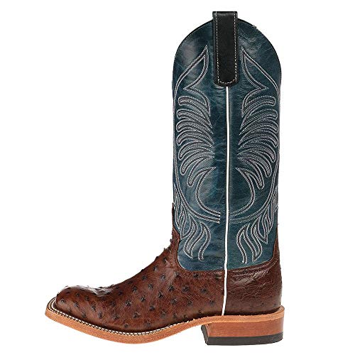 Anderson Bean Men's Kango Tabac Mad Dog Full Quill Ostrich Cowboy Boot Tobac 11.5 D3