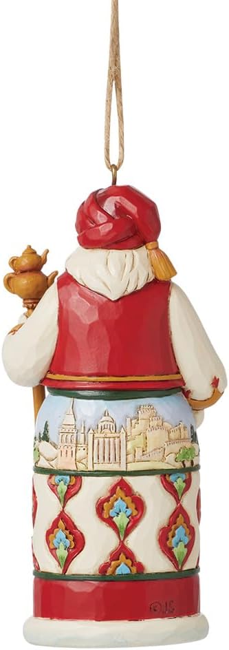 Enesco Jim Shore Heartwood Creek Around The World Turkish Santa Hanging Ornament, 4.53 Inch, Multicolor - Image 2
