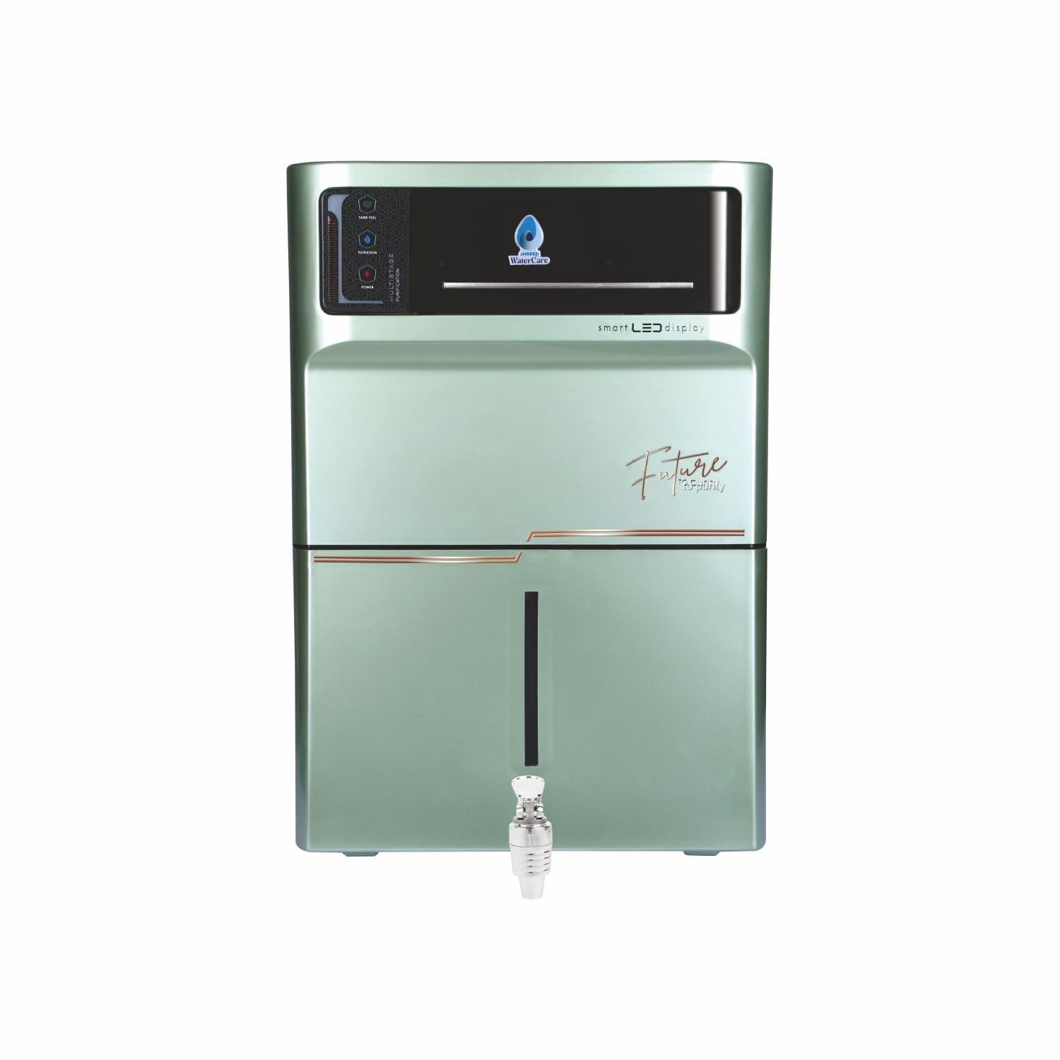 SHREEJI Water Care RO Water Purifier | 7-Stage Purification with UV + UF + TDS Controller | 12L Storage | Smart LED Display | Elegant Green Design | Wall-Mount & Countertop-image-35