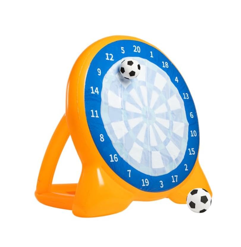 150cm Large Soccer Target Dartboards, Kids Giant Inflatable 5ft Football Target with Complete Set, Portable Giant Outdoor Kick & Throw Dart Games for Family Yard Law