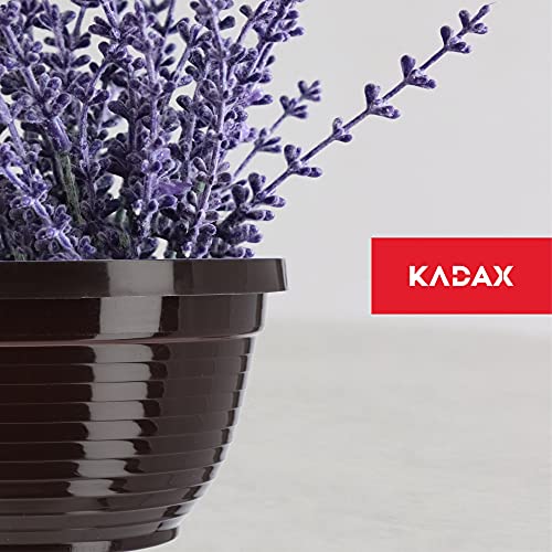 KADAX Schale aus Kunststoff, runde Blumenschale, wetterfester Pflanzkübel für Außen, Grabschale, leichte Kugelschale für Blumen… – Ansicht 4