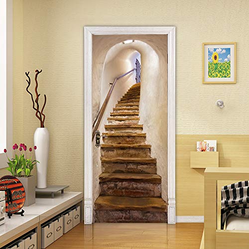 VIRANDA 3D Door Stickers Murals Peel and Stick - Stairs