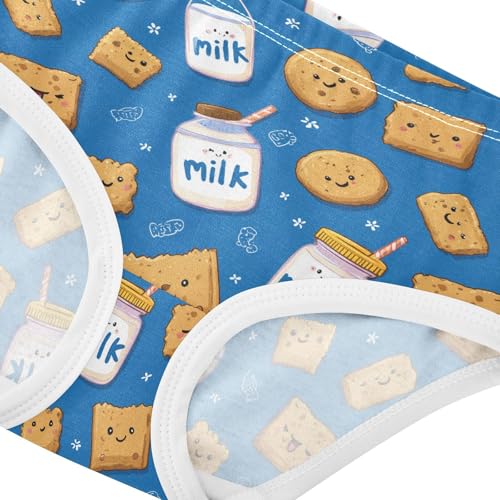 Girls Underwear Soft Cotton Milk Cookie Kids Panties in Sizes 2/3t, 4t, 5t, 6 and 84
