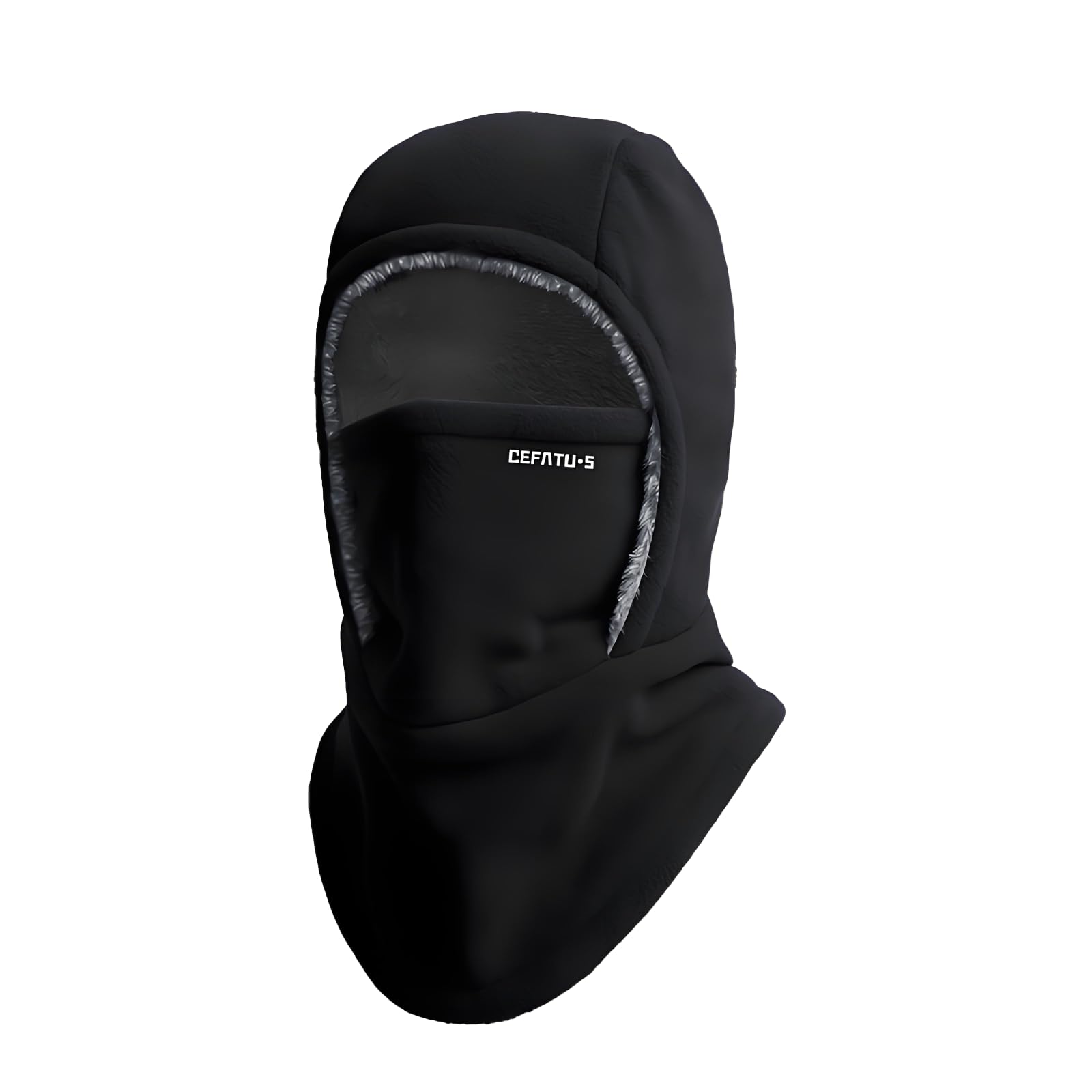 PEAMOO Balaclava Windproof Ski Mask, Fleece Balaclava, Winter Thermal Windproof Motorcycle B-alaclava, Outdoor Sports Face Covers Hat for Men & Women (Black)