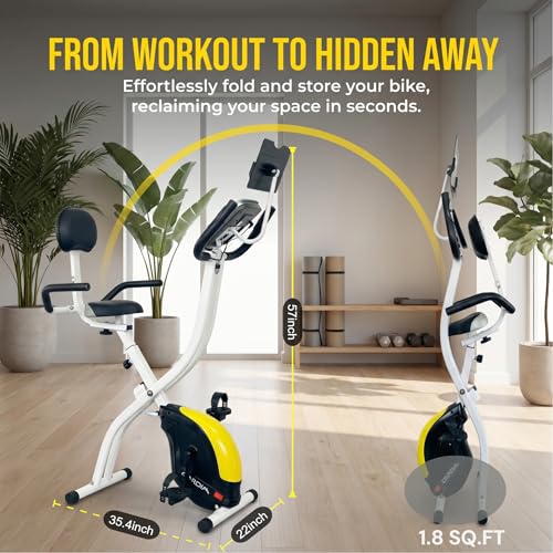 CUDOEEAI Folding Upright Bike