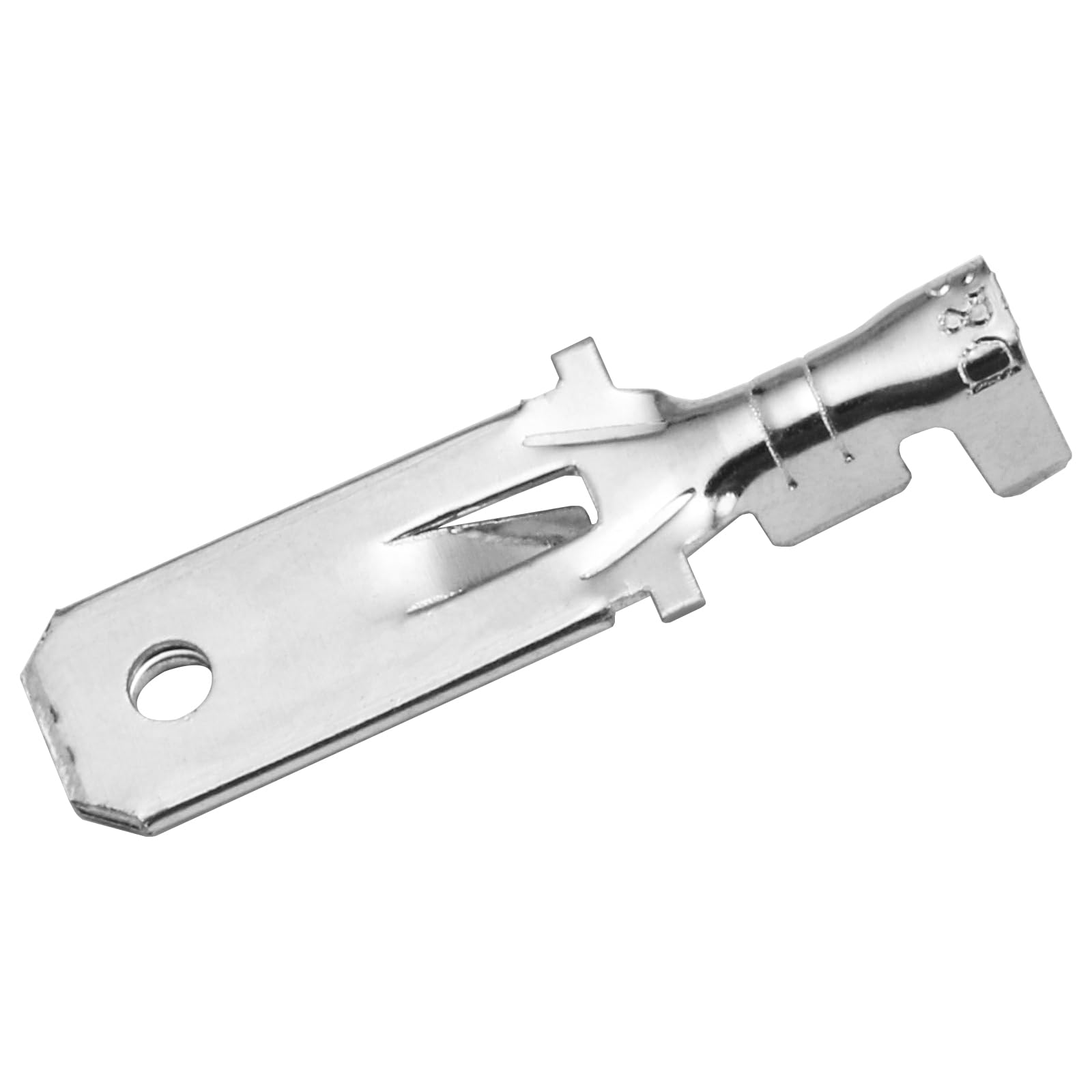 Heschen male spade quick splice crimp terminals 6.3mm crimp connector non insulated 100 pcs