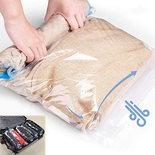 NovoLido Travel Space Saver Bags (10 Packs), 3 Sizes (L-M-S) of Airtight Compression