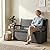 DRATO 75 Gallon Storage Bench Deck Box Outdoor Indoor,Lockable Durable All-Weather Seating with Hidden Storage,Deck Storage for Garden, Pool, Patio,Black