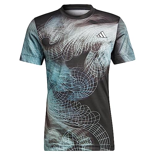 T-Shirt Adidas Tennis Homme Freelift US Series Noir Taille MD
