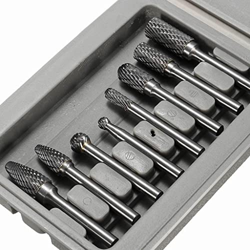 Juego de 8 fresas de carburo 1/4'' miniatura 2