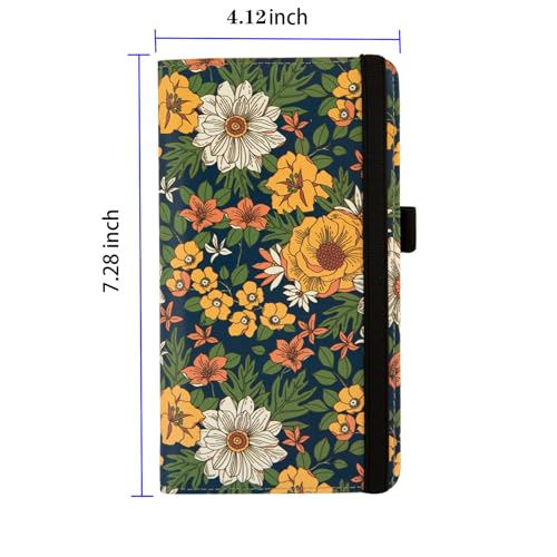 Image of checkbook cover,Checkbook Cover for Duplicate Checks,RFID Checkbook Register Cute Wallet women Men Credit Card Holder (Green Flower)