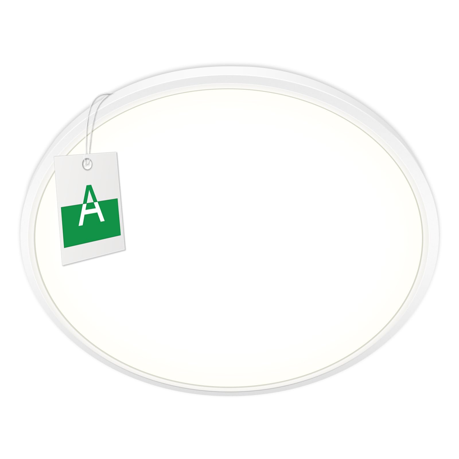 Bzavor Bathroom Light Ø40cm,LED Ceiling Lights Efficiency A 4000K 13W 3000lm,Waterproof IP54,Round,Flat,Small,LED Flush Ceiling Light for Bathroom, Kitchen,Bedroom,Hallway,Porch and More