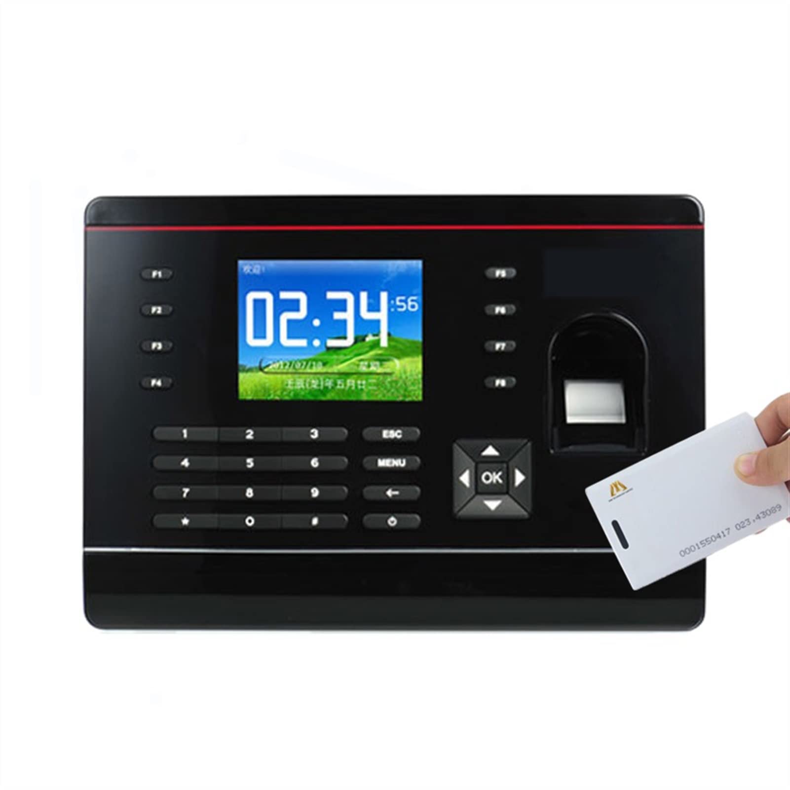 Máquina Biométrica De Control De Asistencia De Empleados A-C061 Servicio En La Nube P2P Huella Digital Y Tarjeta RFID Reloj De Tiempo De Asistencia Registro De Tiempo De,
